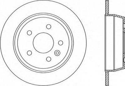 OPEN PARTS bda170510 -  Тормозной диск